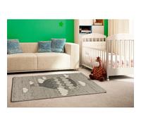 ATTICGO Tapis enfant montgolfière CRANBERRY gris 115x170 cm