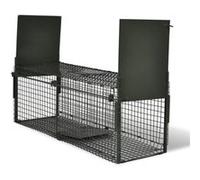 Attrape à animaux avec 2 portes Noir G
