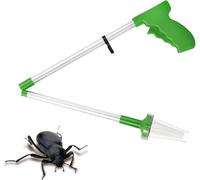 Attrape-araignées à long manche | Attrape-insectes pliable en alliage d'aluminium à longue main, attrape-cafards, attrape-insectes pliable, attrape-insectes, outil de piège