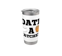 Attrape-baseball Date A pour hommes, femmes, petit ami, petite amie amusante Gobelet isotherme en acier inoxydable double paroi