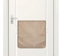 Attrape-boîte aux lettres - Couvercle pour porte - 50 x 50 cm - Pas de perçage - Sécurisé pour chien - Pour lettres et petits paquets - Marron