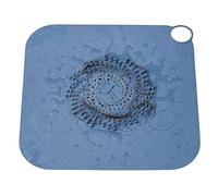 Attrape-cheveux pour bain - Carré à forte aspiration - Attrape-cheveux pour - Grand couvercle vidange pour - Bouchon vidange plat en silicone
