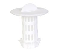 Attrape Cheveux pour Évier Silicone 4cm Blanc
