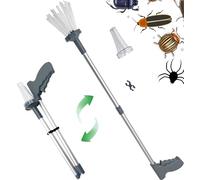 Attrape Insecte Pliable Attrape Araignée Extra-Long Pince pour araignée | Portable Pièges à Cafards Araignées Spider Catcher vivants Outil d'Attrape-Insectes pour Maison et Jardin, gris