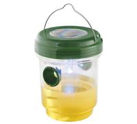 Attrape Insectes - Solaire - Vert - 13 cm de hauteur - 9 cm de diamètre - Écologique