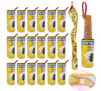 Attrape Mouche Collant,32 Pièces Ruban Mouche,Anti Mouche,Tue Mouche Anti Moucherons Interieur,Moucherons Cuisine