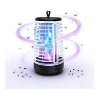 Attrape-mouches d'intérieur avec lumière violette pour intérieur (1 appareil + 6 recharges) Piège à moucherons pour la maison, piège à insectes volants, forte adhérence, cible efficacement les