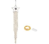 Attrape-Rêve Etoile Macramé Guirlande LED Capteur Dream catcher Multi G