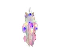 Attrape-Rêve Licorne couronne de fleurs Rose avec LED Capteur Dream