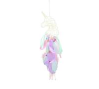 Attrape-Rêve Licorne LED Plumes Colorées