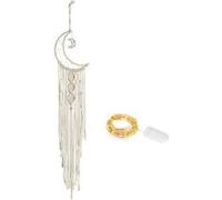 Attrape-Rêve Macramé Double Lune à LED Capteur Reve Dream catcher Multi G