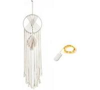 Attrape-rêve macramé feuille guirlande LED Capteur Dream catcher Multi G