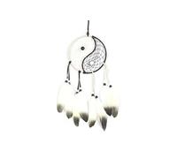 Attrape-Rêve Yin Yang plumes et perles Capteur Dream catcher