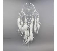 Attrape-rêves avec plumes Blanc 60 x 15 cm