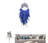 Attrape-rêves avec plumes - Ornement de voiture Attrape-rêves | Design en forme d'arbre de gemme, ornement mural avec pierres précieuses pour chambre d'enfant, chambre à coucher et maison
