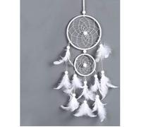 Attrape-rêves - CUNEARY - Plumes Blanches - Intérieur - Asymétrique - 50x11 cm
