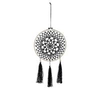 Attrape-Rêves Déco Brodé - 24x43 cm - Noir