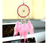Attrape-rêves en plumes pour intérieur de voiture, pendentif pour rétroviseur, attrape-rêves en plumes, breloque de voiture, D