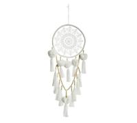 Attrape Rêves en Polyester ""Été"" 56cm Blanc