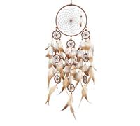 Attrape-rêves Fait à La Main, Capteur de Rêves avec Plumes Boho Style Attrape de Rêves Attrape Reve Enfant Dreamcatcher Attrape Rêve Décoration Murale à Suspendre pour Chambre à Coucher
