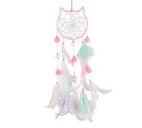 Attrape-rêves pour Fille, Capteur De Rêves en Plumes Attrape Rêves À La Main Attrapeur de Rêves Dreamcatcher Attrape Reve Tenture Murale Décoration pour Chambre d'enfants Voiture Maison
