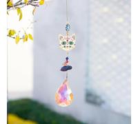 Attrape-soleil à suspendre ornement en cristal avec pendentif à facettes pour affichage de fenêtre réflexion de la lumière charme fabricant d'arc-en-ciel décoration pour la maison
