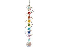 Attrape Soleil,Intérieur Fenêtre Extérieur Suspensions Décoration avec Design en Cristal Aux Couleurs Vives Carillon Eolien avec