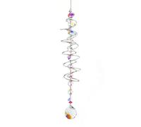 Attrape-Soleil pour fenêtres, Carillon éolien en Cristal Arc-en-Ciel avec Double Spirale pour fenêtres, Jardin, décoration de Voiture (C)