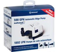 Attwood Sahara Mk2 S500 500gph Pompe à jauge automatique Filetée 12v Transparente Transparente One Size