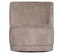 ATTY - Fauteuil pivotant en velours sable Gris