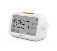 ATuMan Thermo-Hygromètre Intérieur avec Minuterie et Réveil | -9.9~60°C, 10%~99% RH, Mode Focus 25 Minutes/Minuteur/Réveil/Veilleuse, Ecran LCD Rétroéclairé, Longue Autonomie