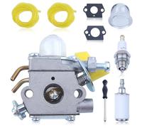 Atunee Kit de Carburateur pour Taille-haie Ryobi Homelite 25cc 26cc 30cc 46cc Tronçonneuse, C1U-H60 Carburateur avce Filtre à Carburant Filtre à Essence, Tournevis, Remplacement 308054003