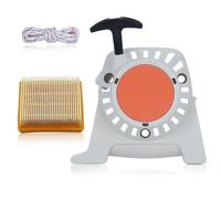 Atunee Kit de Lanceur à rappel pour Stihl FS90 FS91 FS110 FS111 FS130 FS131 KM91 KM111 KM131 KM91R KM111R Tondeuse à Gazon, avec Filtre à air et Corde de lanceur, Remplacement 4180 190 4002