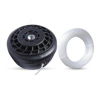 Atunee M10 x 1.25 mm Tête de Débroussailleuse pour Echo et Husqvarna Coupe-Filet Filetée Gauche avec Ligne Ronde 2,4 mm x 15 m Accessoire de Tête de Coupe