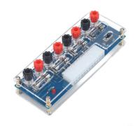 ATX Testeur d'alimentation XH-M229 avec boîtier - Testeur d'alimentation pour carte de rupture 24 A Bornes d'état LED pour réparation PC de bureau Convertisseur SFX vers ATX 128 x 48 mm