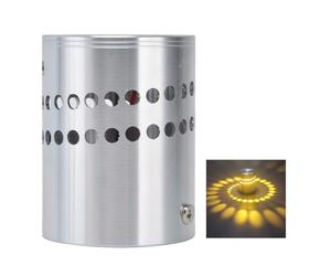 Atyhao Applique Murale, Intérieur Coloré Spirale Effet RVB Moderne Spirale Trou Applique avec Télécommande Raccords Aluminium pour Chambre Bébé Salon Couloir Couloir(#2)