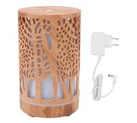 Atyhao Diffuseur d'arôme de Grain de Bois Diffuseur d'arôme d'huile Essentielle Portable Purifiant l'air 200 ML pour Voiture (Prise UE)