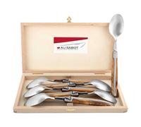 Au Sabot Laguiole set de cuillères à soupe, bois d'olivier
