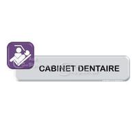 AUA SIGNALETIQUE - Autocollant VINYLO - Cabinet dentaire - Violet