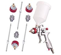 AUARITA HVLP H-887P Pistolet à Peinture, Quatre Buses 1,3mm + 1,7mm + 2,0mm + 2,5mm, récipient de 600ml, Pistolet à Peinture Pistolet à Peinture