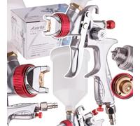 Auarita HVLP H-887P Pistolet pulvérisateur à Technologie Buse de 1,3 mm Durable Capacité de 600 ML pour la Peinture Trois Modes de réglage Très Efficace Bon pour Les matériaux Lourds