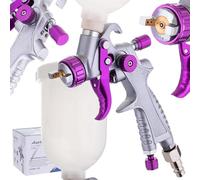 Auarita HVLP Mini H-891 Pistolet pulvérisateur à Technologie Buse de 1,0 mm Durable Capacité de 250 ML pour la Peinture Trois Modes de réglage Très Efficace Bon pour Les matériaux Lourds