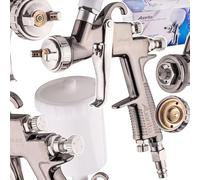 Auarita Pistolet pulvérisateur MP-4001 avec Technologie HVLP, buse de 4 mm, Longue durée, capacité de 600 ML, Trois Modes de réglage, trčs Efficace, Bon pour Les matériaux Lourds