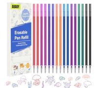 AUAUY 16pcs Recharges pour Stylo Effaçables, Encre Thermosensible, 8 colour | Compatibles avec Stylos Legami, pointe en Acier Inoxydable de 0,7 mm, Écriture Fluide, Effacement Facile