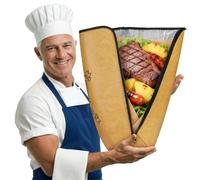 AUAUY Couverture de Barbecue pour Reposer la Viande, 21'' Sac Isotherme | avec Large Ouverture, Pliable Sac de Repos Réutilisable pour poitrine, Dinde, smoker grill, camping, Cadeau pour Homme