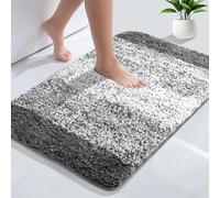 AUAUY Tapis de Bain Antidérapant, en Microfibre à Poils Longs, 50 x 75 cm | Tapis Salle Bain Moelleux, Super Absorbant et Lavable en Machine, pour la Salle de Bain, Douche, Baignoire