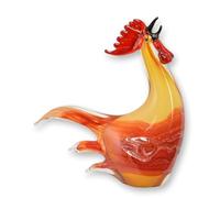 aubaho Figurine de coq en verre de style Murano - Réplique rétro - Décoration