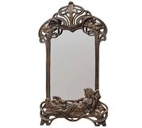 aubaho Miroir muraux Maquillage Fer Art Nouveau Style Antique 50cm