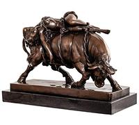 aubaho Statue Taureau Europe de Bronze après Marcel Debut Sculpture Figurine réplique