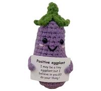 Aubergine positive - tricotée (violet)